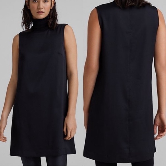 CLUB Monaco Jourdan Turtleneck Shift Dress black size 10 - Picture 1 of 5